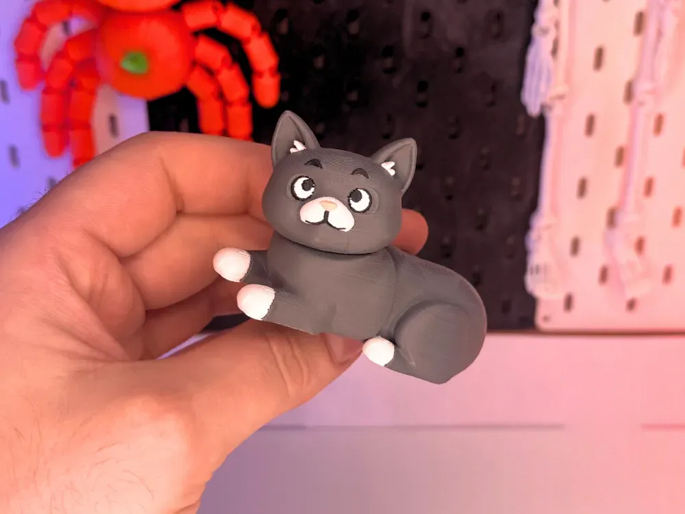 Flexi British Cat – Cute posable 3D-printed cat
