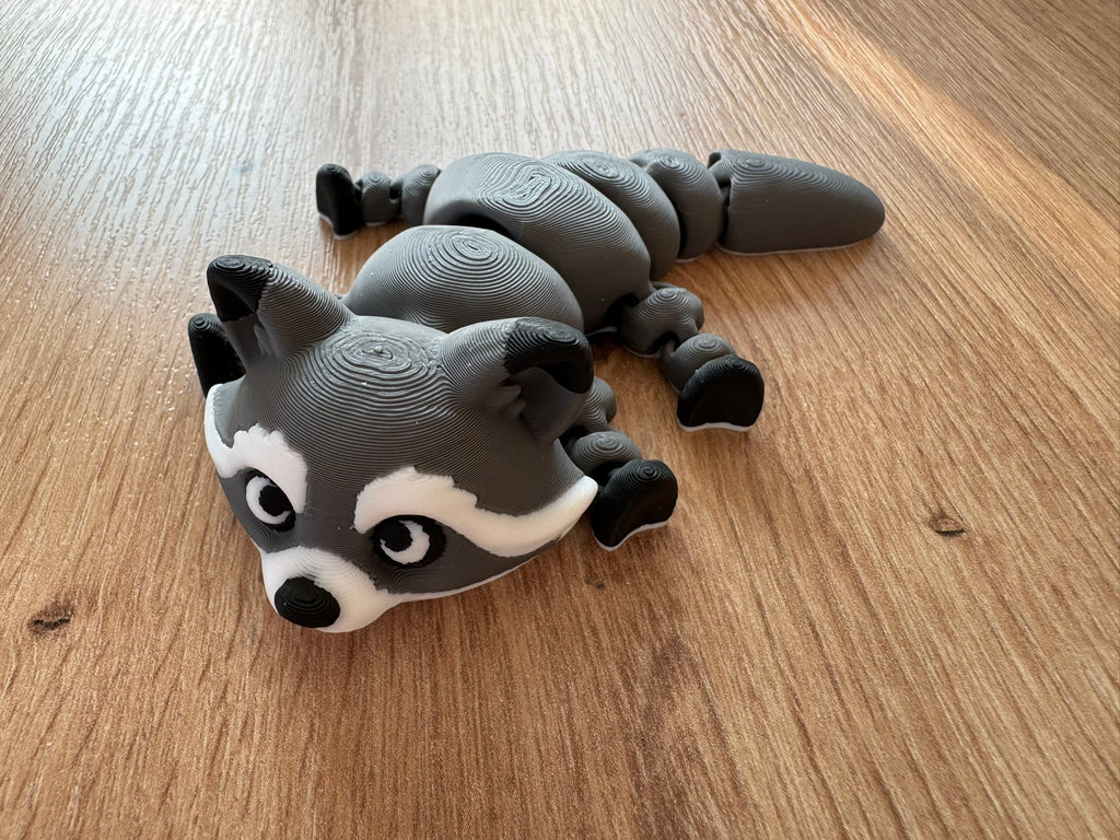 Flexi Raccoon – Beweglicher Waschbär