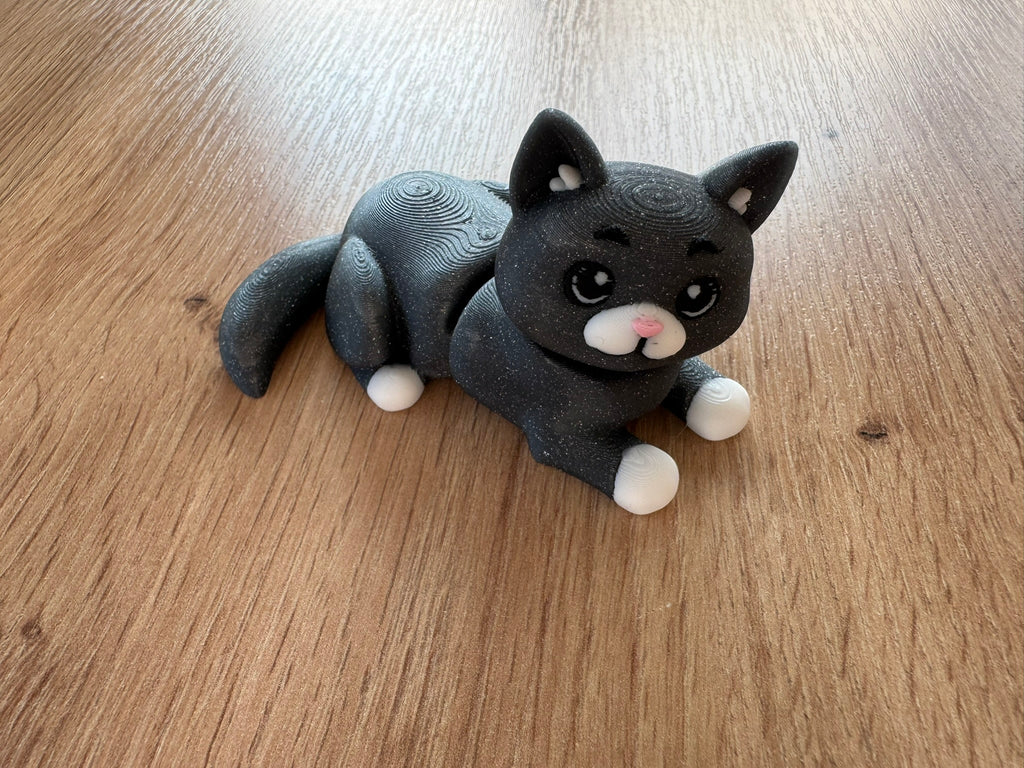 Flexi British Cat – Cute posable 3D-printed cat
