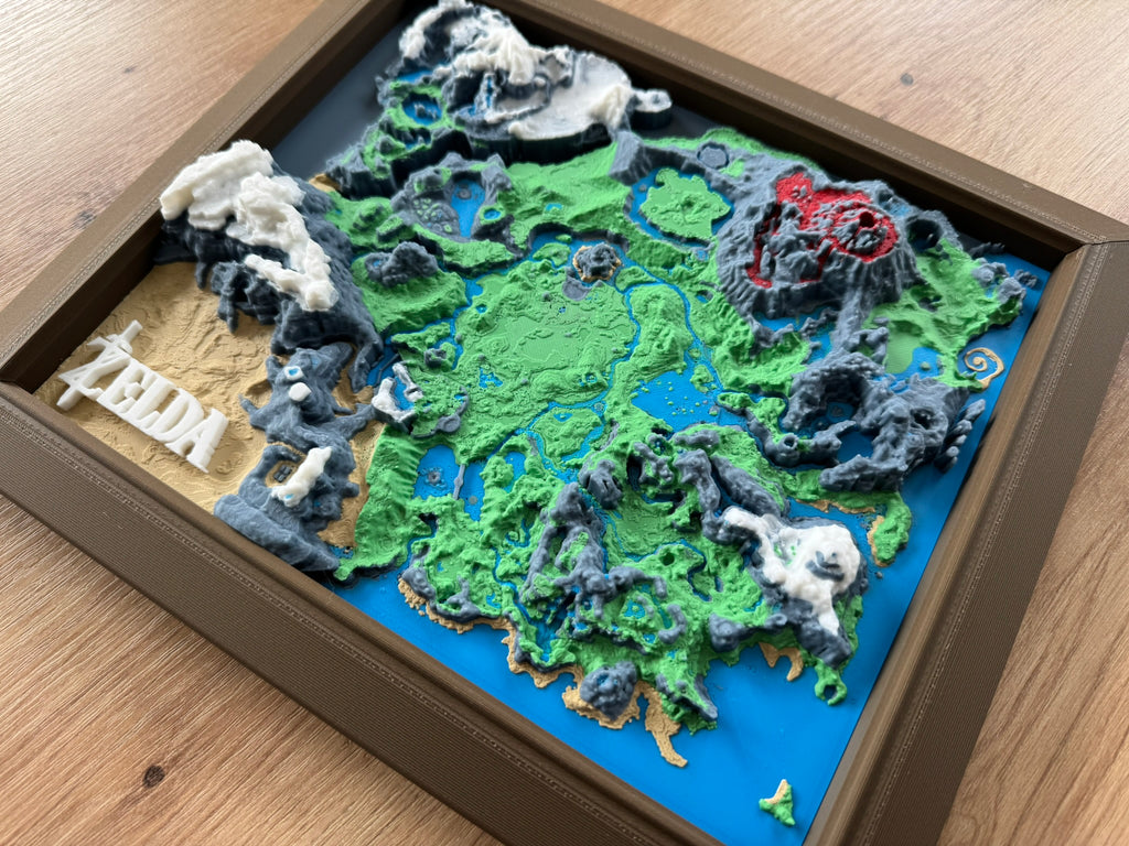3D-Karte von Hyrule – The Legend of Zelda: Breath of the Wild & Tears of the Kingdom
