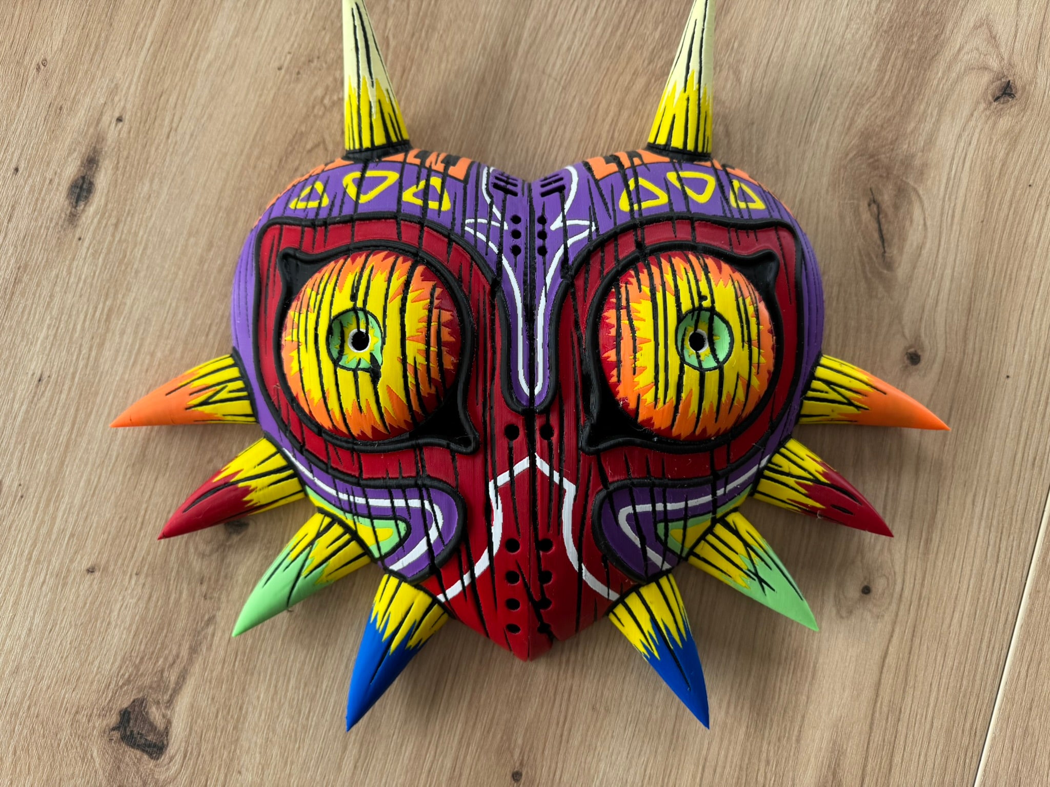 Majora's Mask – 3D Printed Deku Mask with Wall Mount