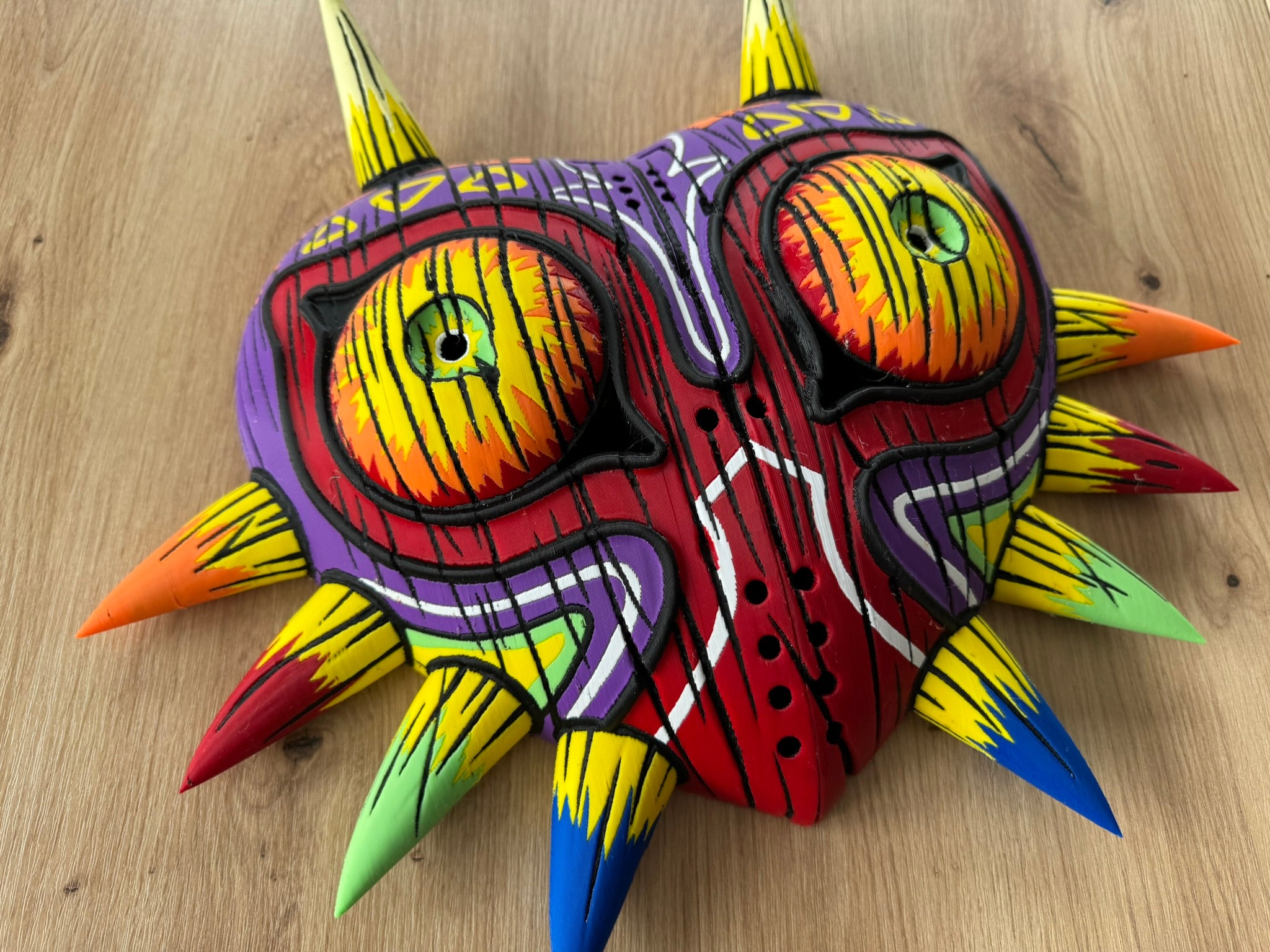 Majora's Mask – 3D Printed Deku Mask with Wall Mount