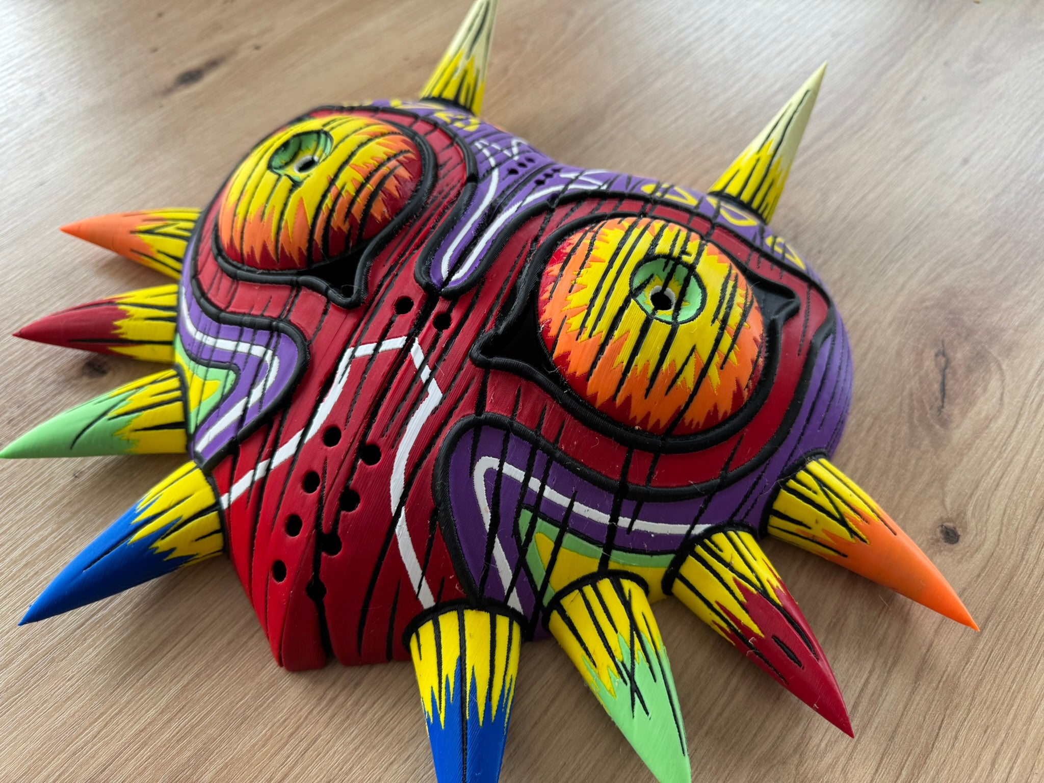 Majora's Mask – 3D Printed Deku Mask with Wall Mount