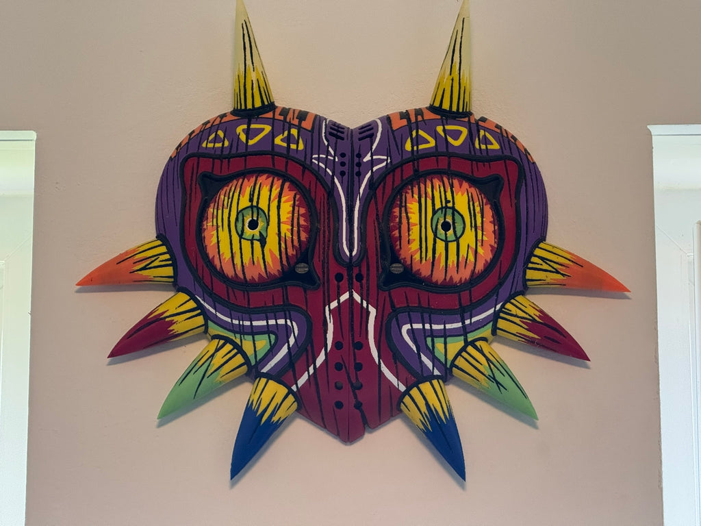 Majora's Mask – 3D Printed Deku Mask with Wall Mount