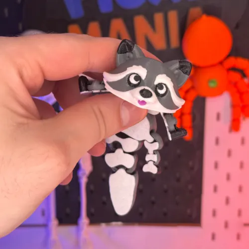 Flexi Raccoon – Beweglicher Waschbär