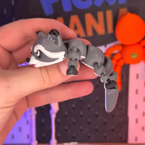 Flexi Raccoon – Beweglicher Waschbär