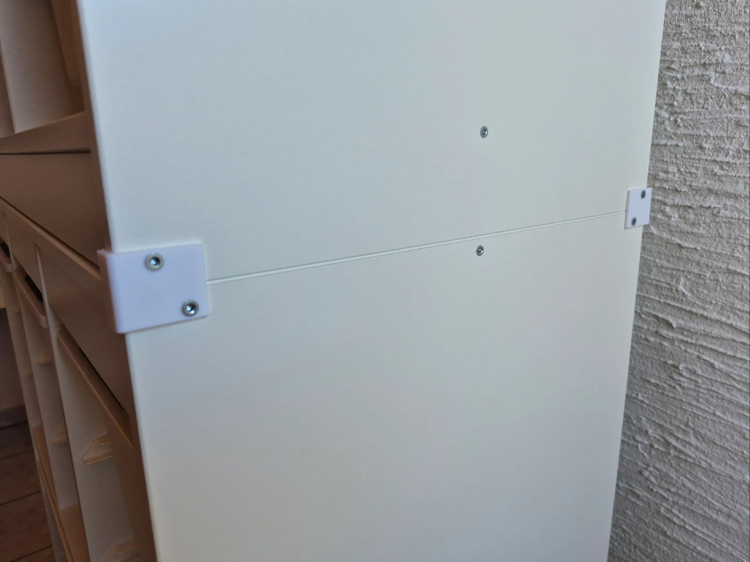 Connecting brackets for stacking IKEA TROFAST shelves – shelf connectors
