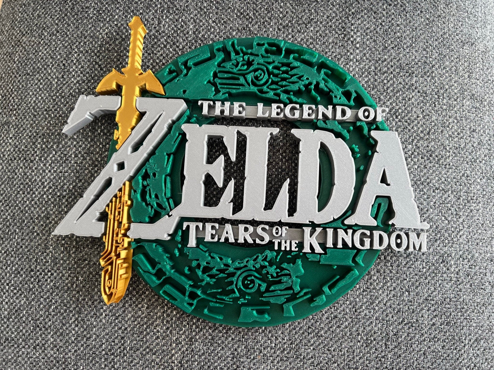 The Legend of Zelda: Tears of the Kingdom Logo 3D printed (Multi-Color)