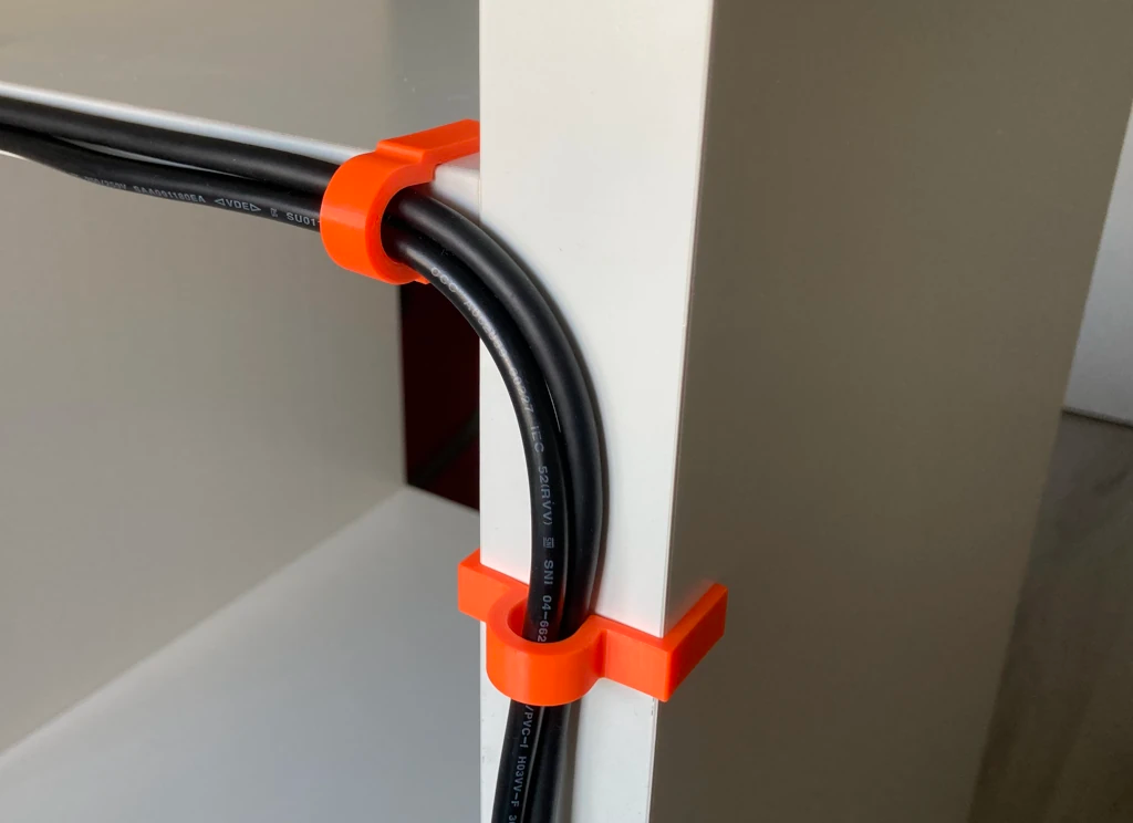 Strong cable clip for IKEA KALLAX, BESTÅ and more